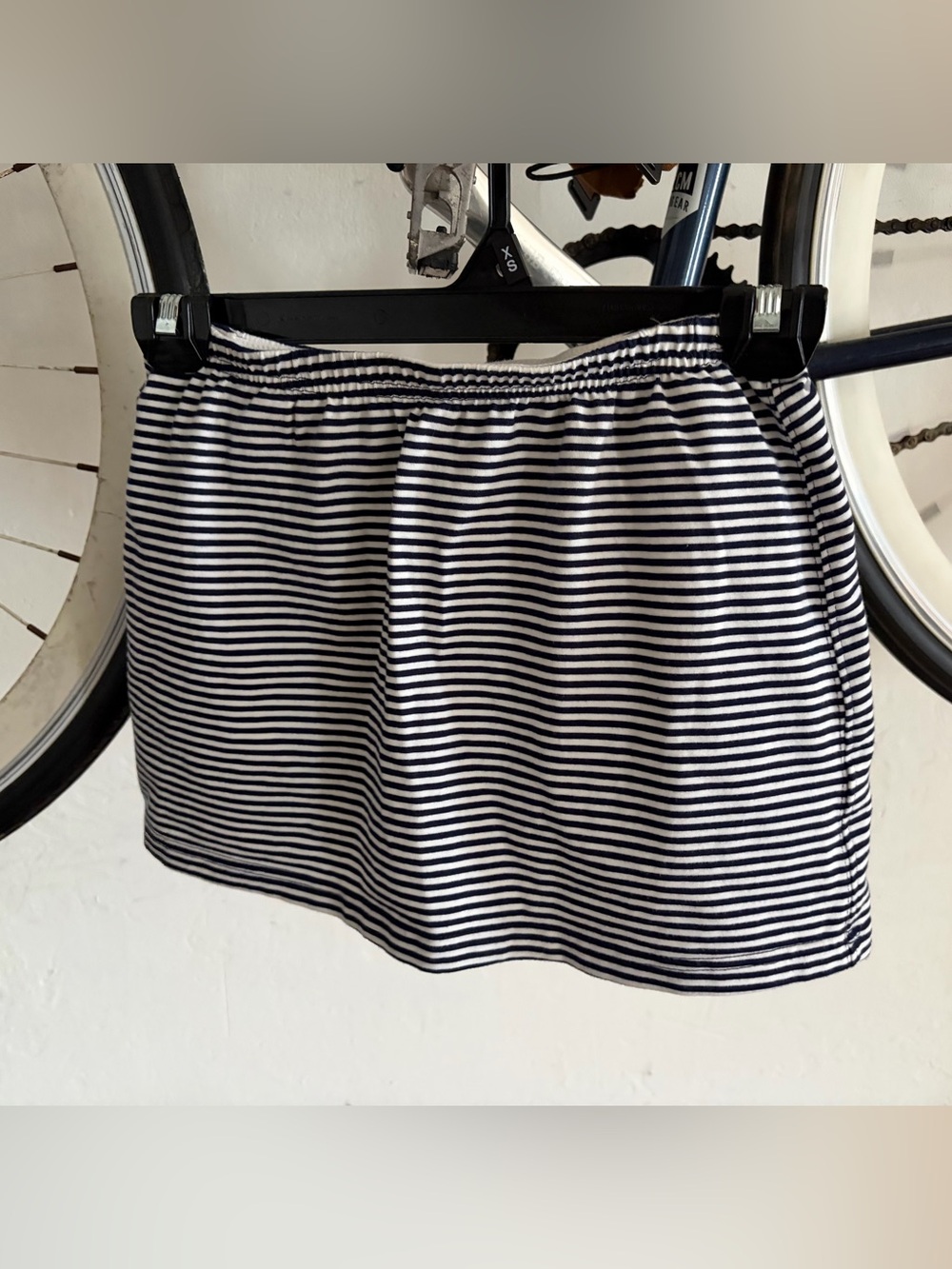 aerie Black & White Striped Mini Skirt
